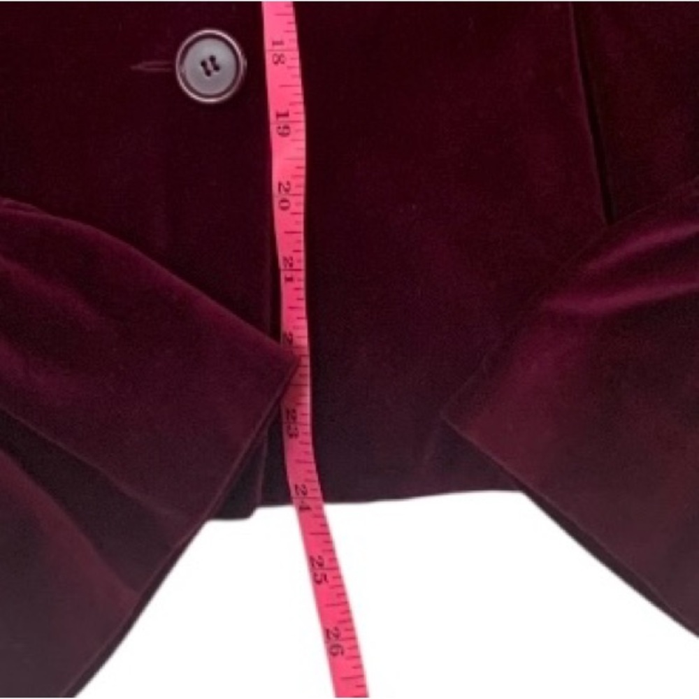 Black Rivet Velvet Blazer in Deep Purple - Picture 10 of 12